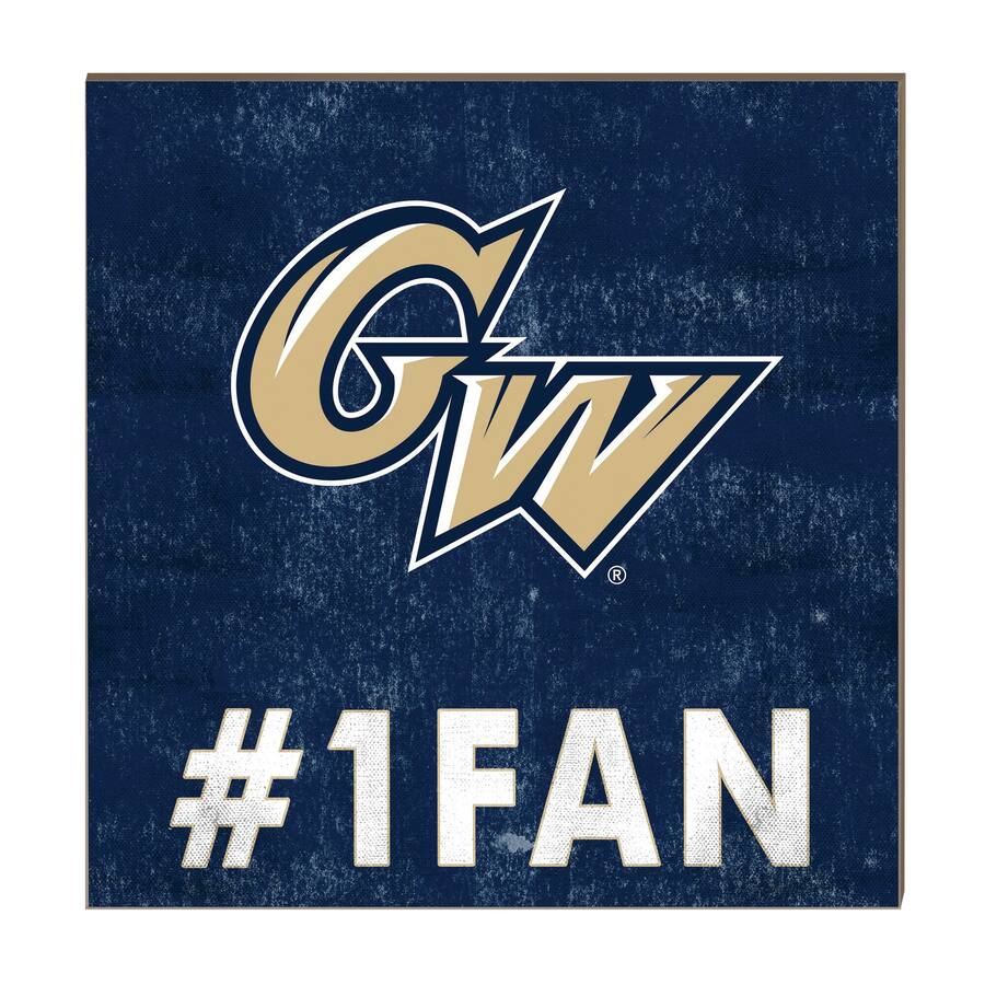 Jardine Washington University 10" x 10" 1 Fan Plaque Blue