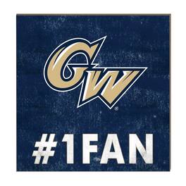 Jardine - George Washington University 10" x 10" #1 Fan Plaque - Blue