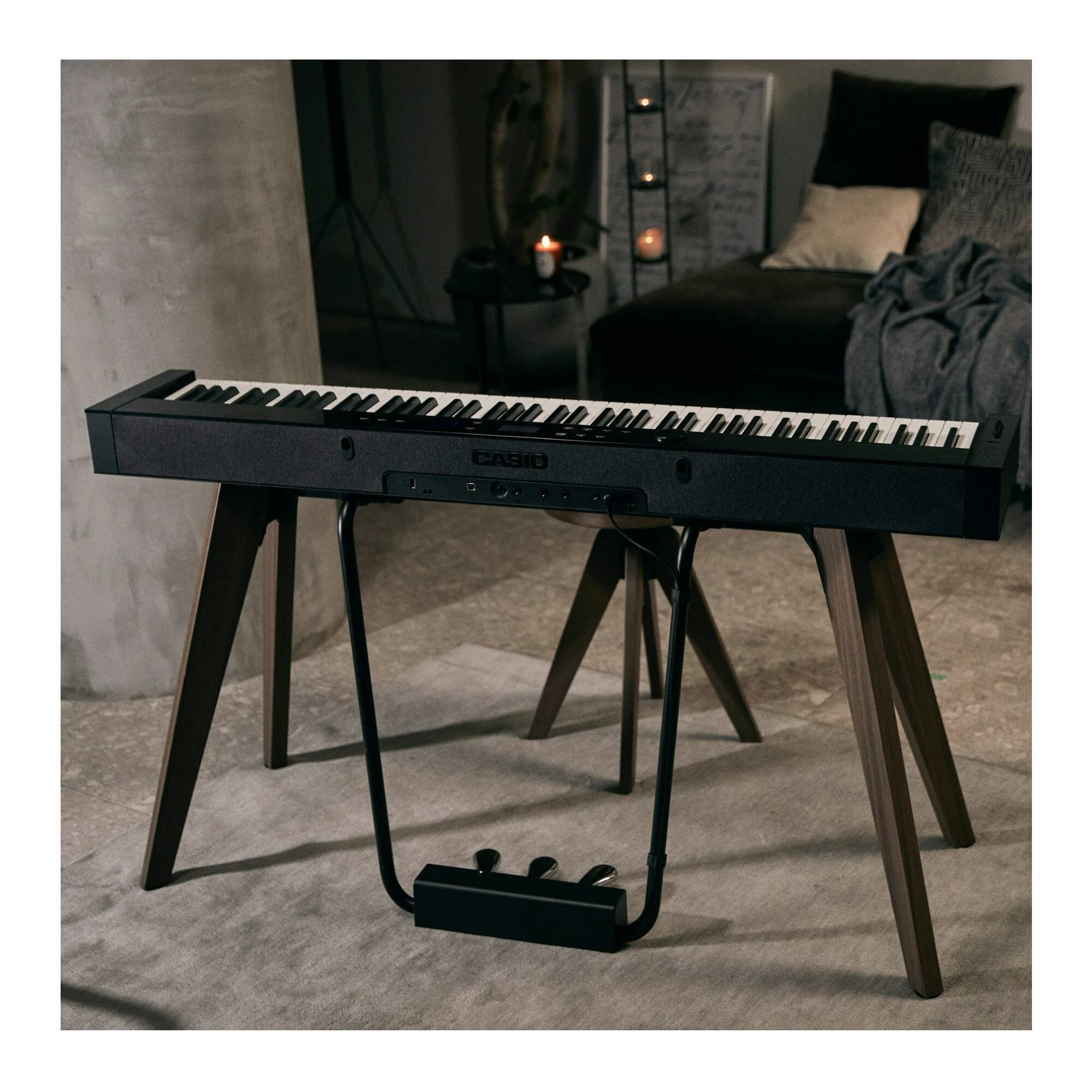 Angle. Casio - Casio Privia PX-S7000 88-Key Digital Piano (Black).