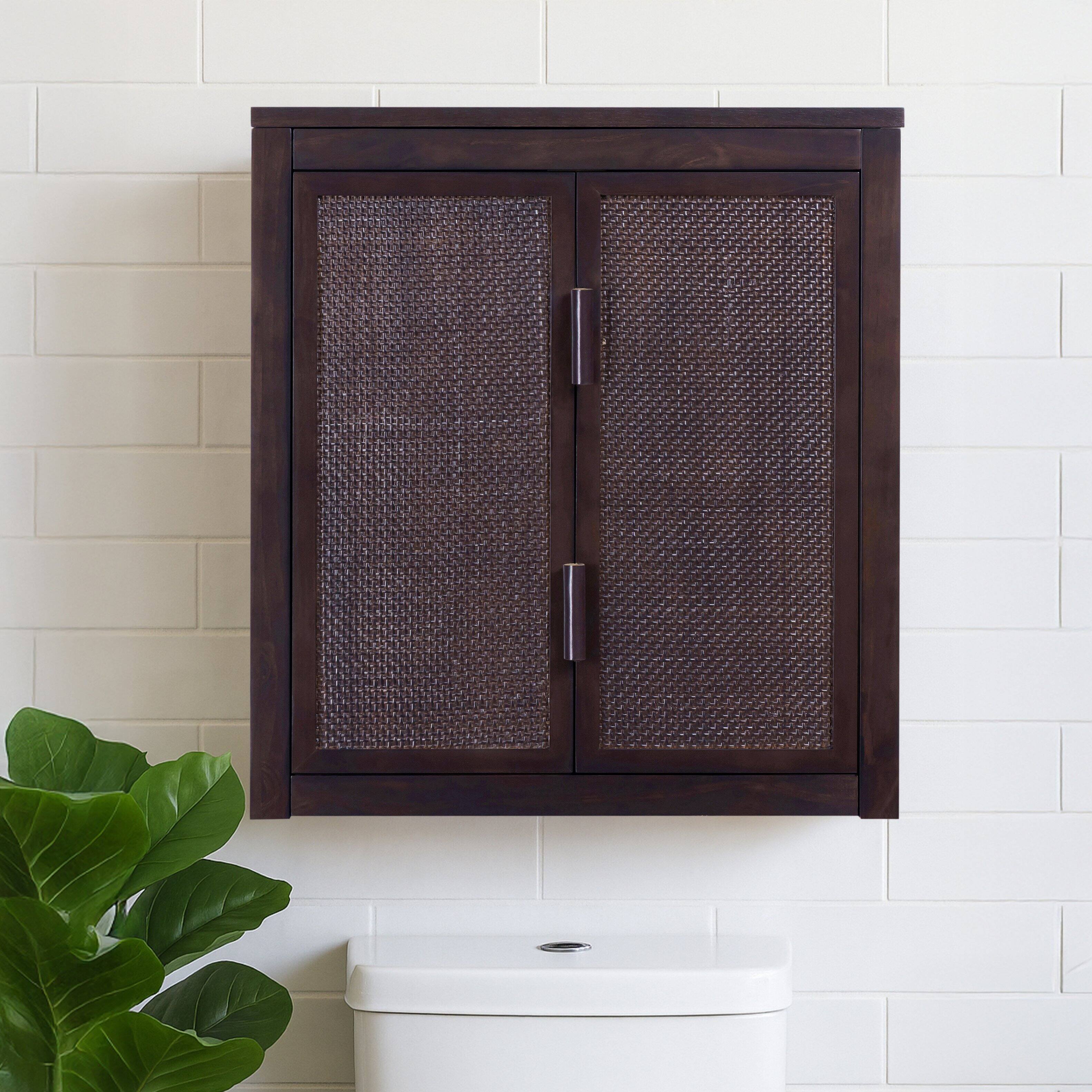 Front. Teamson Home - Teamson Home Hatteras 2-Door Wall Cabinet, Espresso - Black.