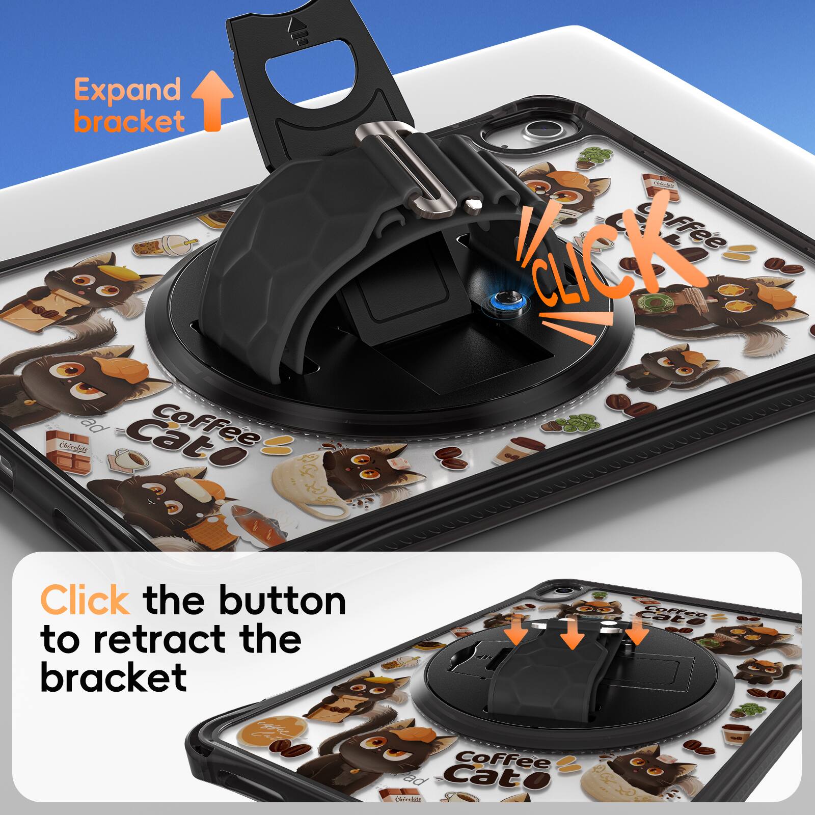 Expand bracket

Click the button to retract the bracket