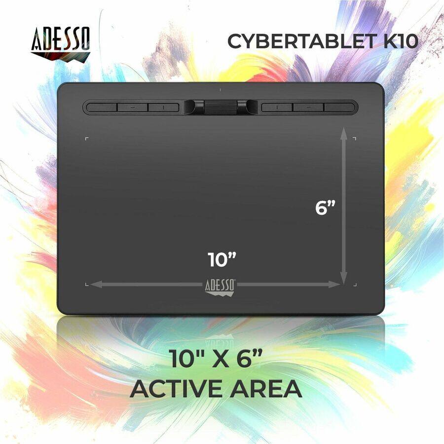 ADESSO CYBERTABLET K10

10" x 6" ACTIVE AREA