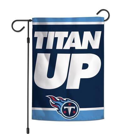 Front. WinCraft - Tennessee Titans 12'' x 18'' Double-Sided Slogan Garden Flag - Multicolor.