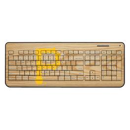Keyscaper - Pittsburgh Pirates Wood Print Wireless USB Keyboard - Multicolor