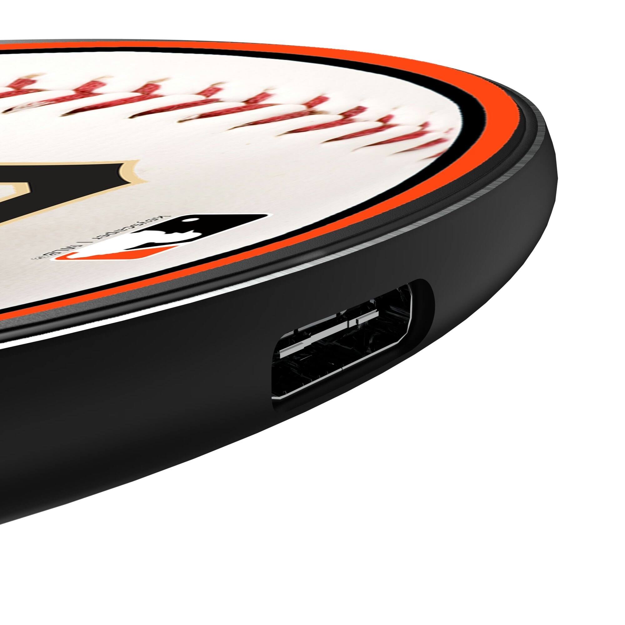 Alt View 2. Keyscaper - San Francisco Giants 15 Watt Wireless Induction Charger - Multicolor.