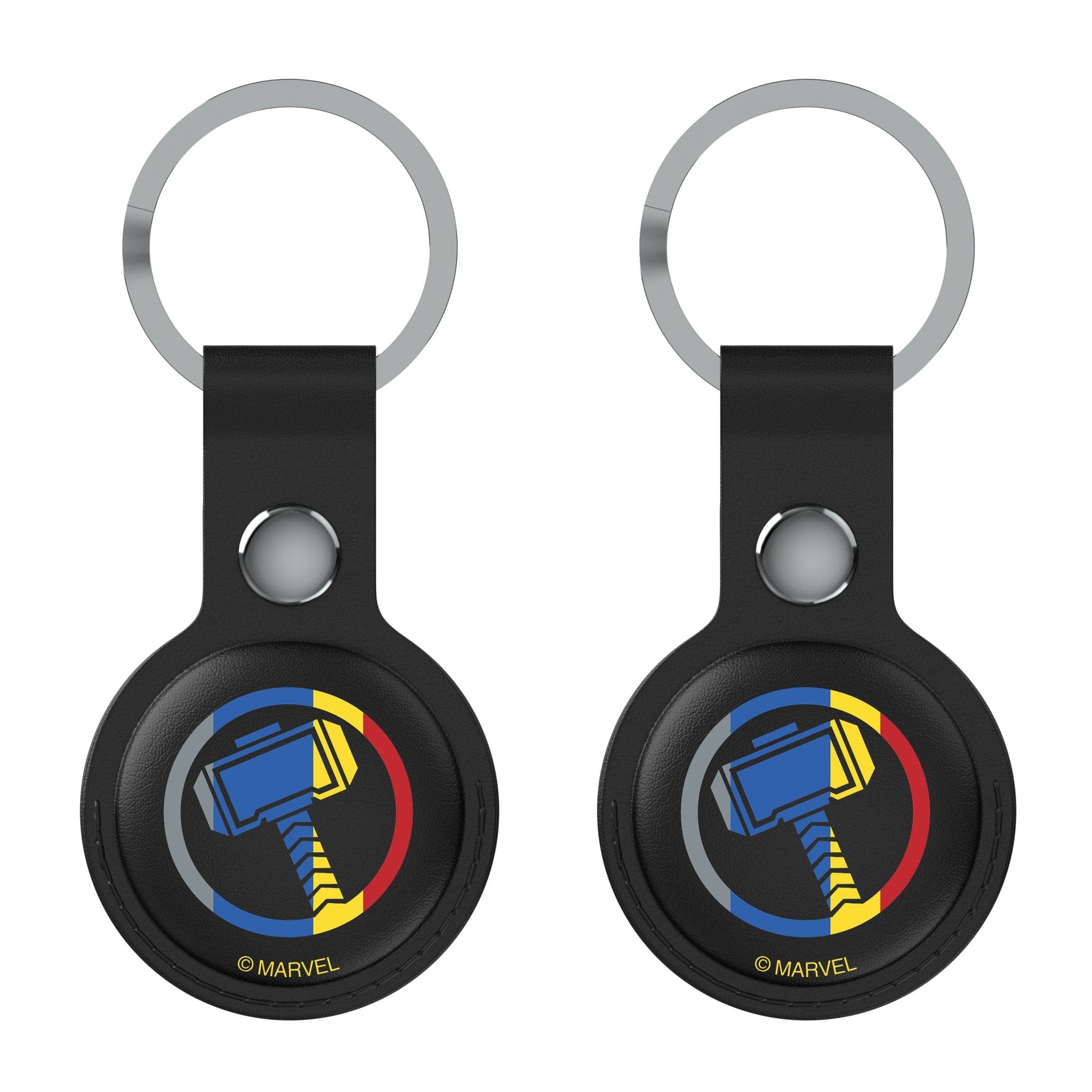 Keyscaper - Marvel Avengers Thor Sigil Airtag Holder 2-Pack - Black