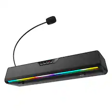 Front. Dazzed Corner - Computer Speakers,Surround Sound Soundbar, Plug and Play - Black.