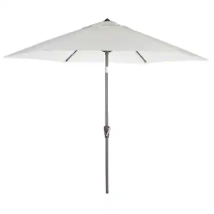 Front. Living Accents - Living Accents Milton 9 ft. Tiltable Canvas Patio Umbrella.