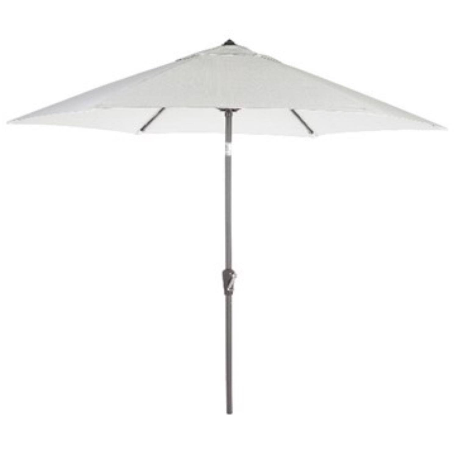 Front. Living Accents - Living Accents Milton 9 ft. Tiltable Canvas Patio Umbrella.