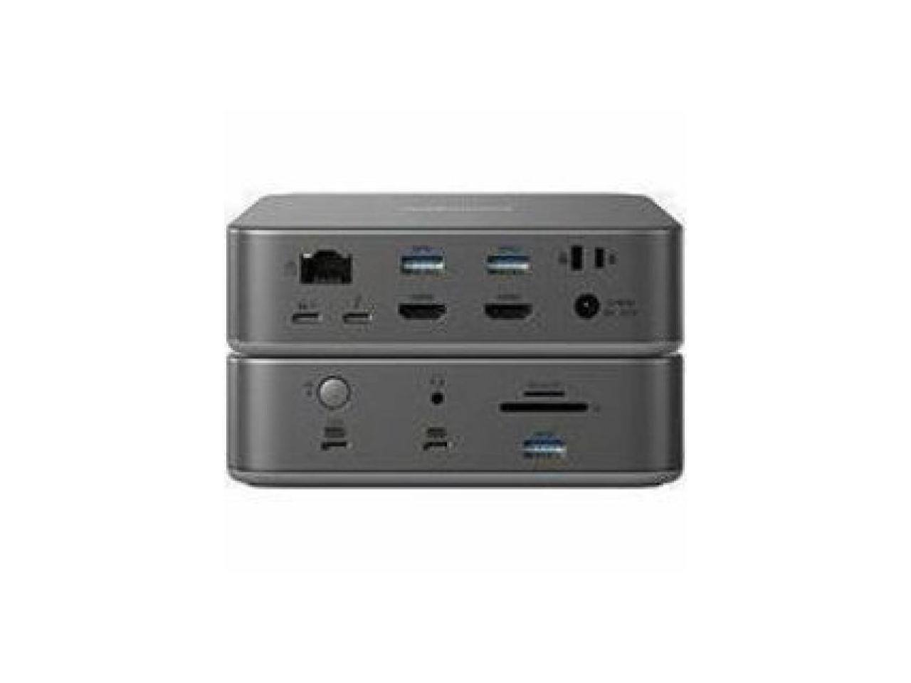 Alt View 4. Kensington - Kensington SD5010T5 EQ Thunderbolt 5 Dock, 13 Ports, 180W, Triple 4K, 2x HDMI, SD/microSD.
