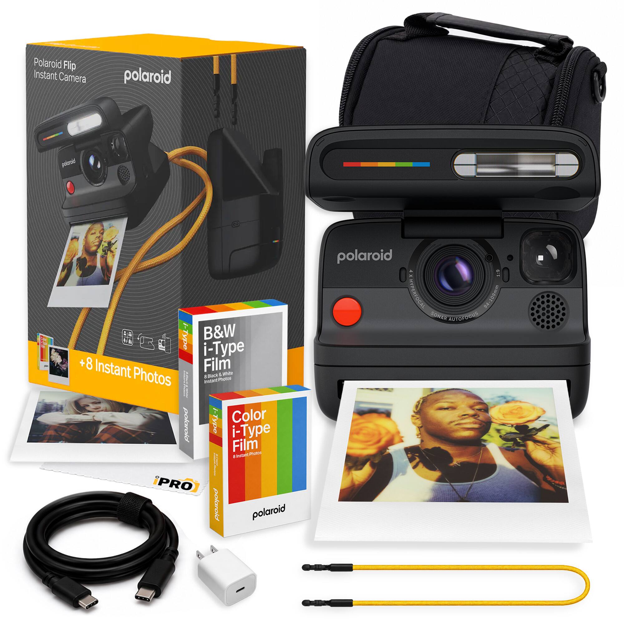 Polaroid Flip Instant Camera polaroid polaroid VENT B&W i-Type +8 + Film Instant Photos : . -c -  inssant Photos | : ? Color polaraid Type i-Type Film Partalt Photos - | PRO polaraid polaroid polaroid YDOIN3KAN 209mm 2 SONER UTOOCUS