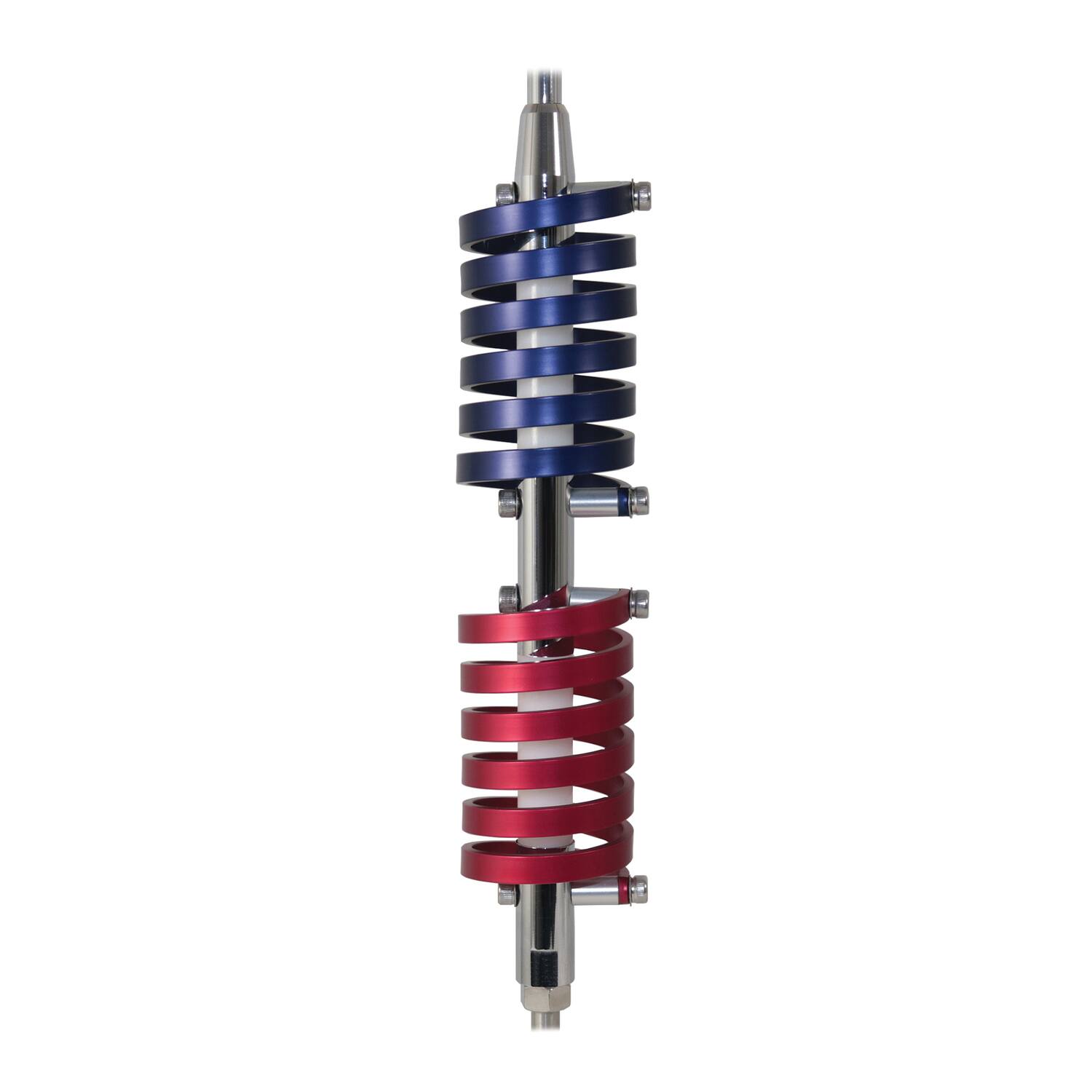 Left. Browning - Browning Br-94-rm Br-94 70.5-in. 15,000-watt Dual-flat-coils Cb Antenna With 6-in. Shaft, Anodized Red And Midnight Blue - Multicolored.