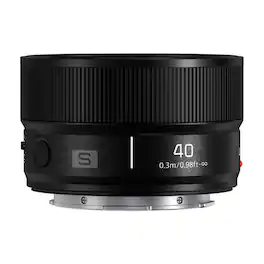 Panasonic - LUMIX S 40mm f/2 Compact Prime L-Mount Lens (Black) - Black