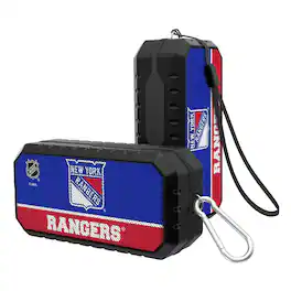 Keyscaper - New York Rangers End Zone Water Resistant Bluetooth Speaker - Multicolor