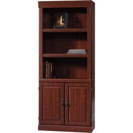 SlickBlue - 71" High Bookcase with 3 Wooden Shelves and Storage Drawer - Cherry