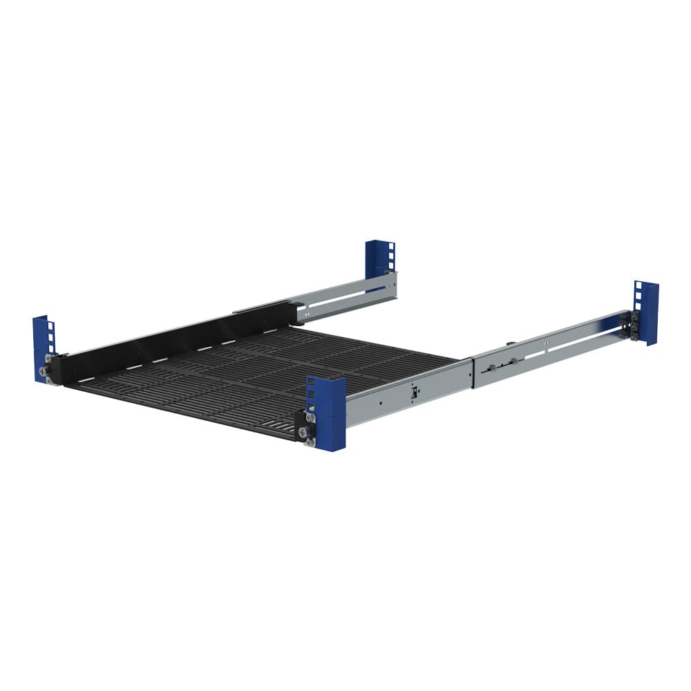 Alt View 10. RackSolutions - RackSolutions 1U Light Duty Sliding Laptop Shelf 18" Depth - Black.