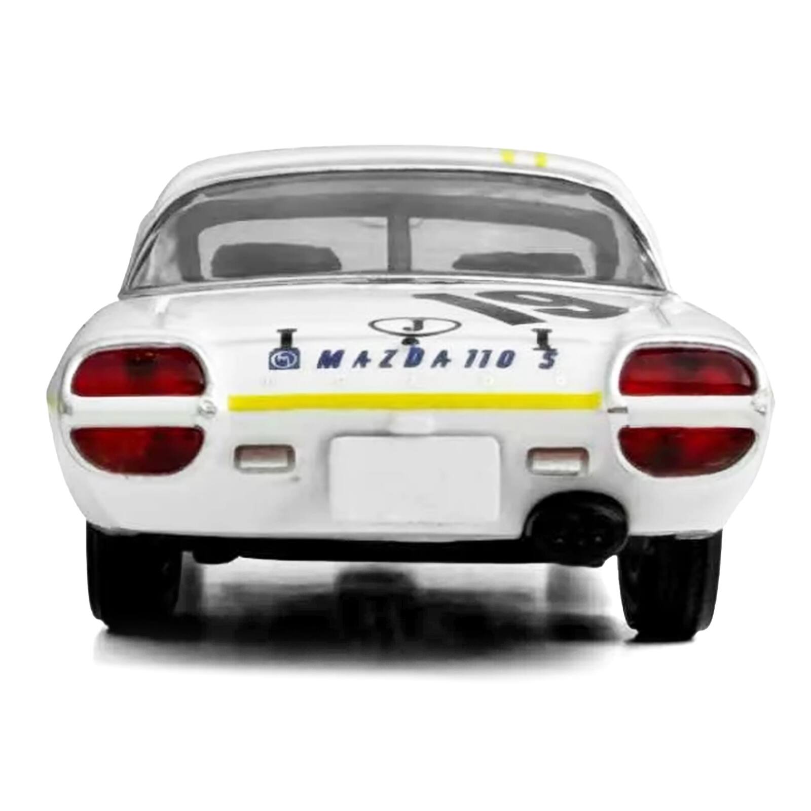 Alt View 2. Model Model - Mazda 110 S Cosmo Sports RHD (Right Hand Drive) #19 "Marathon de la Route" (1968) 1/64 Diecast Model Car by Model Model.