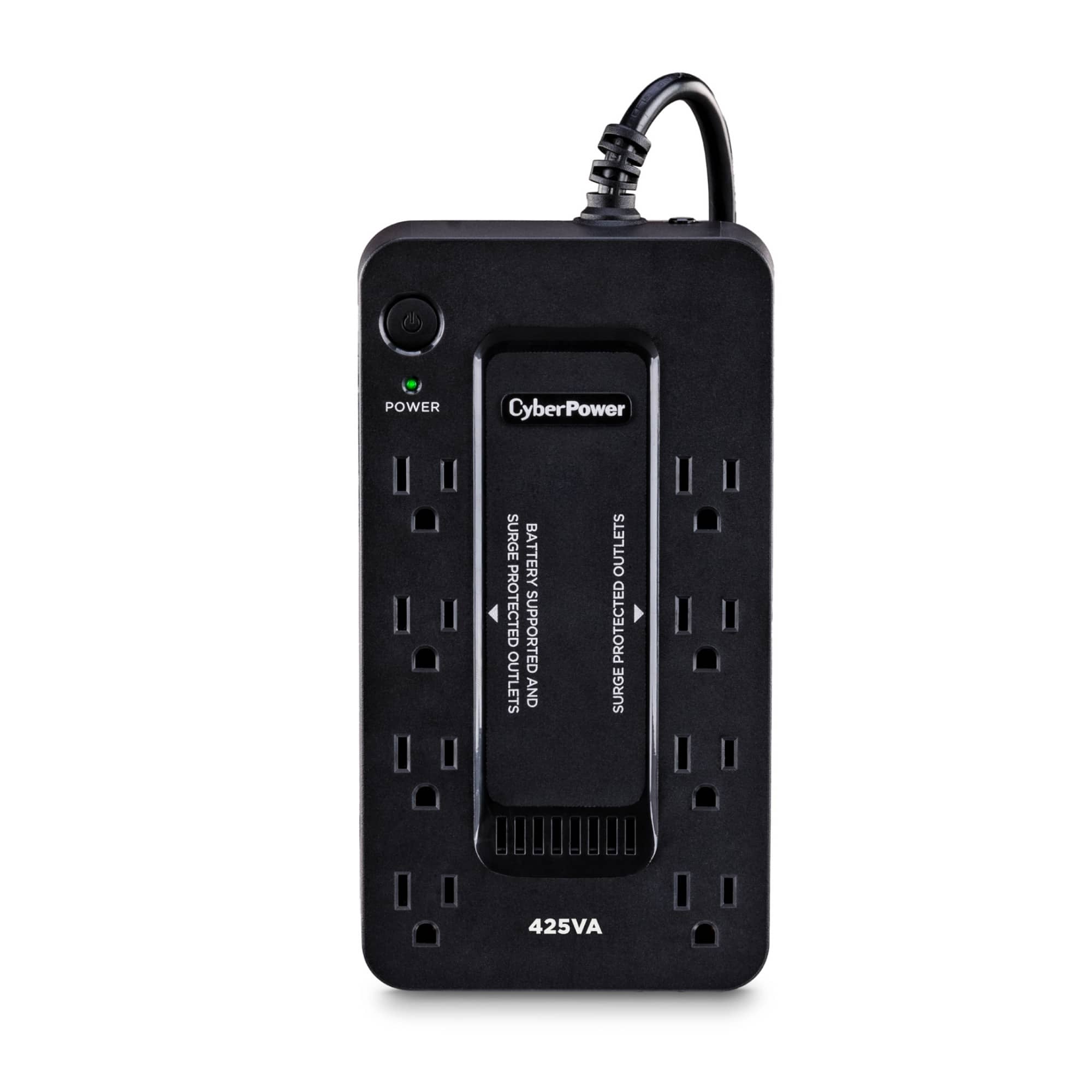 CyberPower - ST425 Backup UPS Battery and Surge Protector with 425VA/260W Capacity - Black