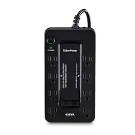 CyberPower - ST425 Backup UPS Battery and Surge Protector with 425VA/260W Capacity - Black