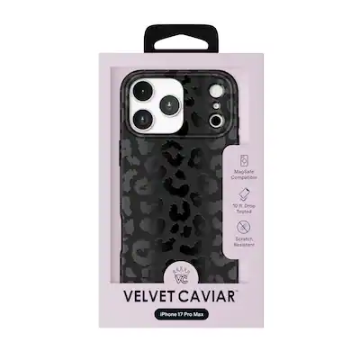 Velvet Caviar - MagSafe Case for Apple iPhone 17 Pro Max - Black Leopard Velvet Caviar - MagSafe Case for Apple iPhone 17 Pro Max - Black Leopard