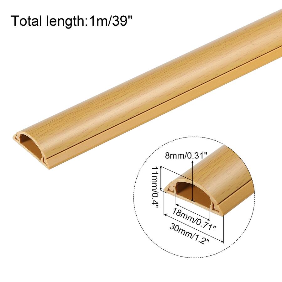 Wood Cable Raceway Unique Bargains Floor/Wall Cable Raceway Cord Cover 39