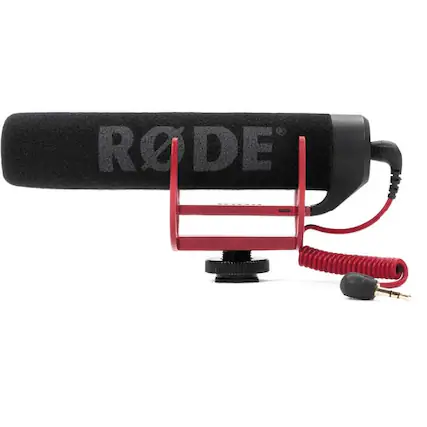 Front. RODE - Rode VideoMic GO Light Weight On-Camera Microphone.