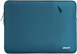 mosiso - 11.6-12.3 Inch Laptop Sleeve with Pocket, Polyester Vertical Case for MacBook Air 11.6 Acer HP Dell Lenovo Samsung - Deep Teal