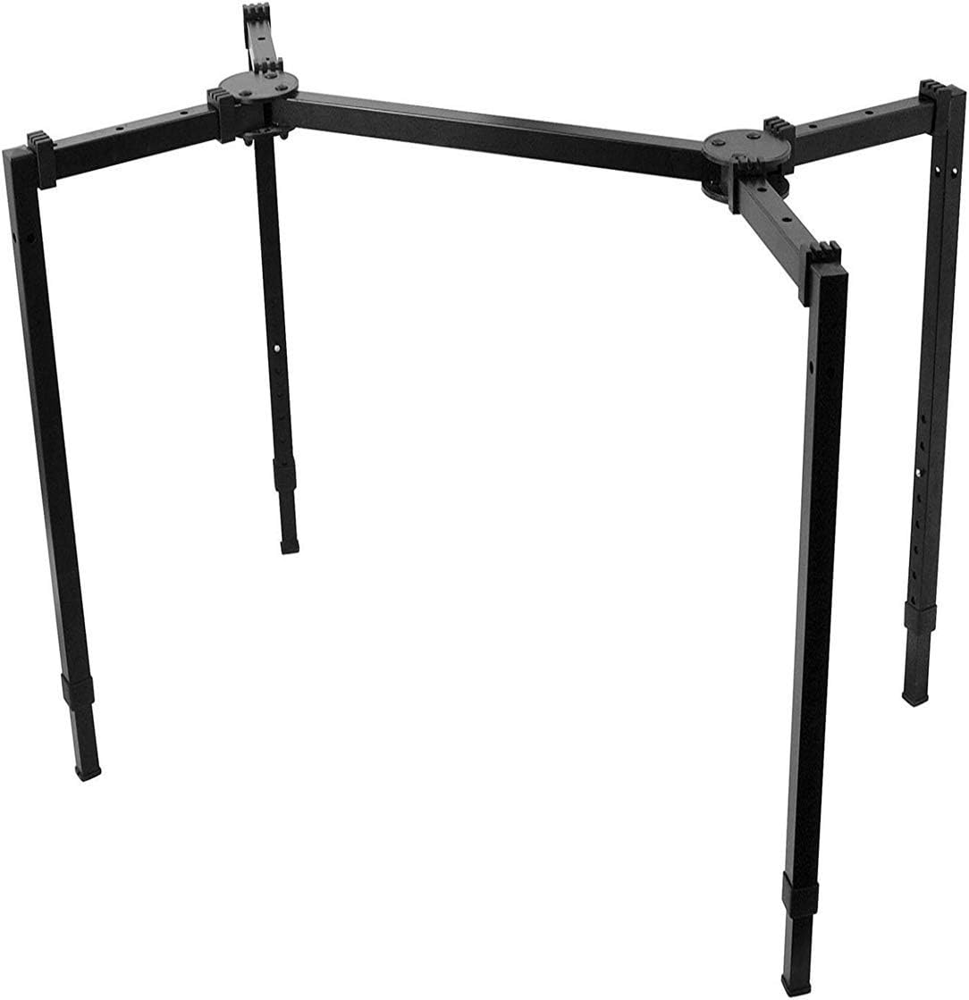 Front. On Stage Stands - On-Stage WS8550 Heavy Duty Mixer or Keyboard Stand, Large,Black - "NA".