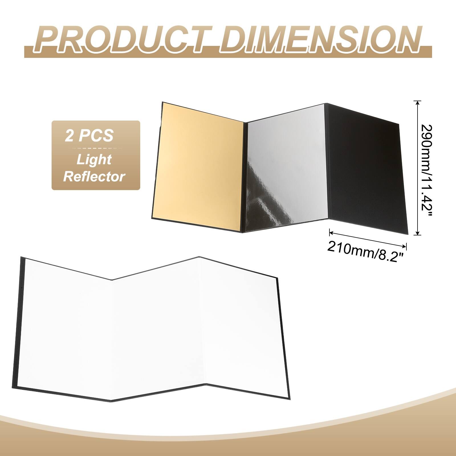 PRODUCT DIMENSION

2 PCS Light Reflector

290mm/11.42"

210mm/8.2"