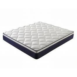 GOODSILO - 10 Inch Full Size Medium Firm Hybrid Mattress with Pocket Springs and Memory Foam - Blue+Brown+Wite