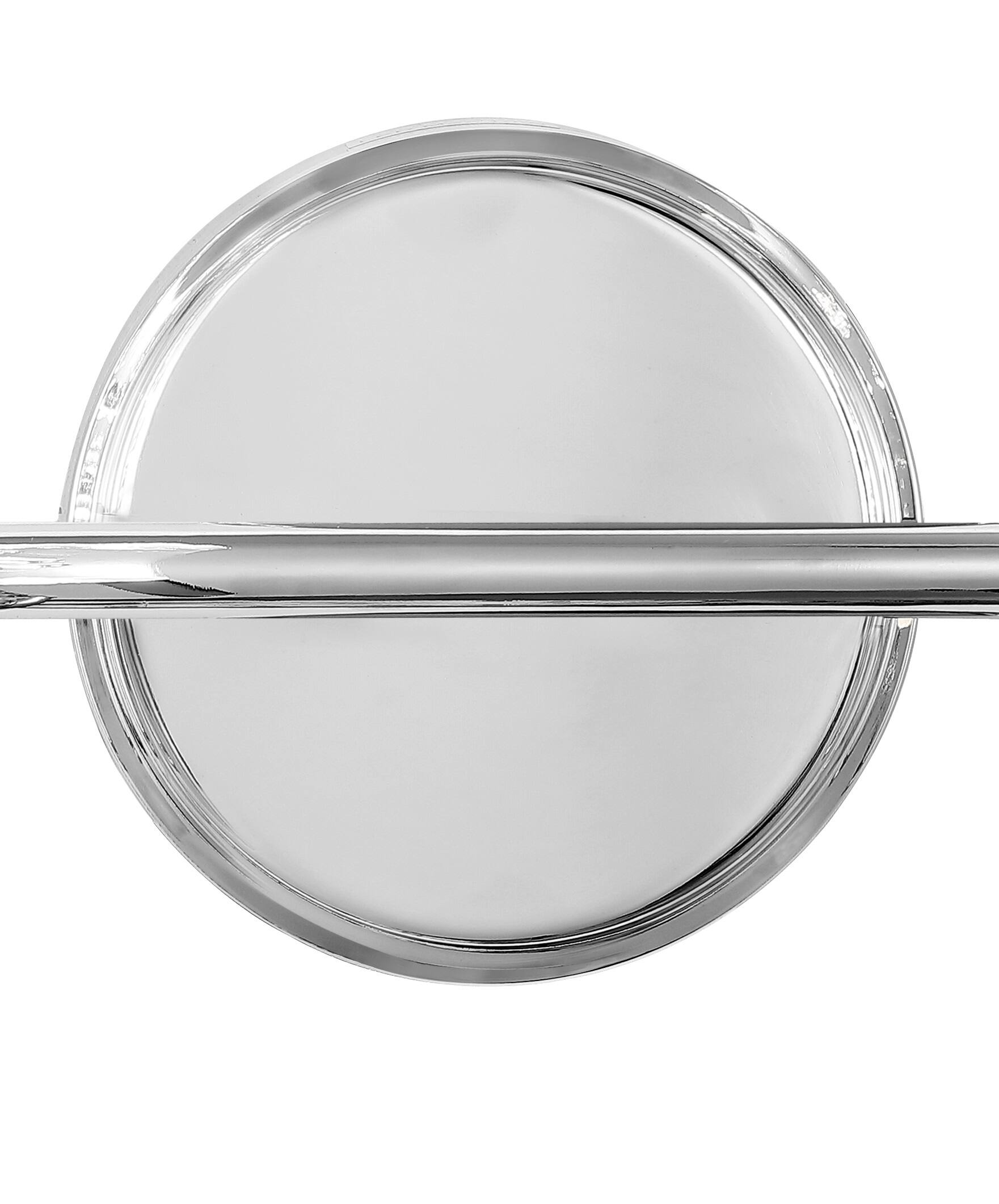 Alt View 5. Jonathan Y - Bolha 10.75" 2-Light Minimalist Modern Bubble Acrylic/Iron Integrated LED Vanity Light, Chrome - Chrome.