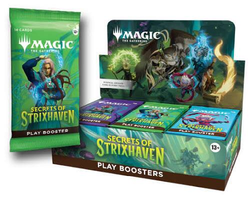 CARDS 13 MAGIC GATHERING  
MAGIC THE GATHERING  
MAGIC SECRETS OF STRIXHAVEN BOOSTER PLAY BOOSTER BOOSTER STRIXHAVEN PLAY BOOSTER SECRETS OF 13+ STRIXHAVEN PLAY BOOSTERS