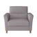 Front. CorLiving - Georgia Upholstered Accent Chair And A Half - Light Grey.