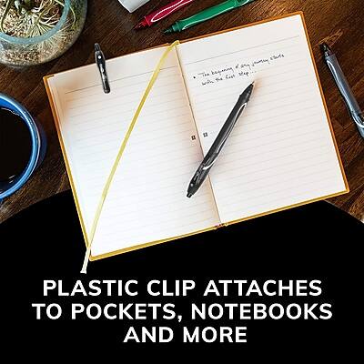 PLASTIC CLIP ATTACHES TO POCKETS, NOTEBOOKS AND MORE