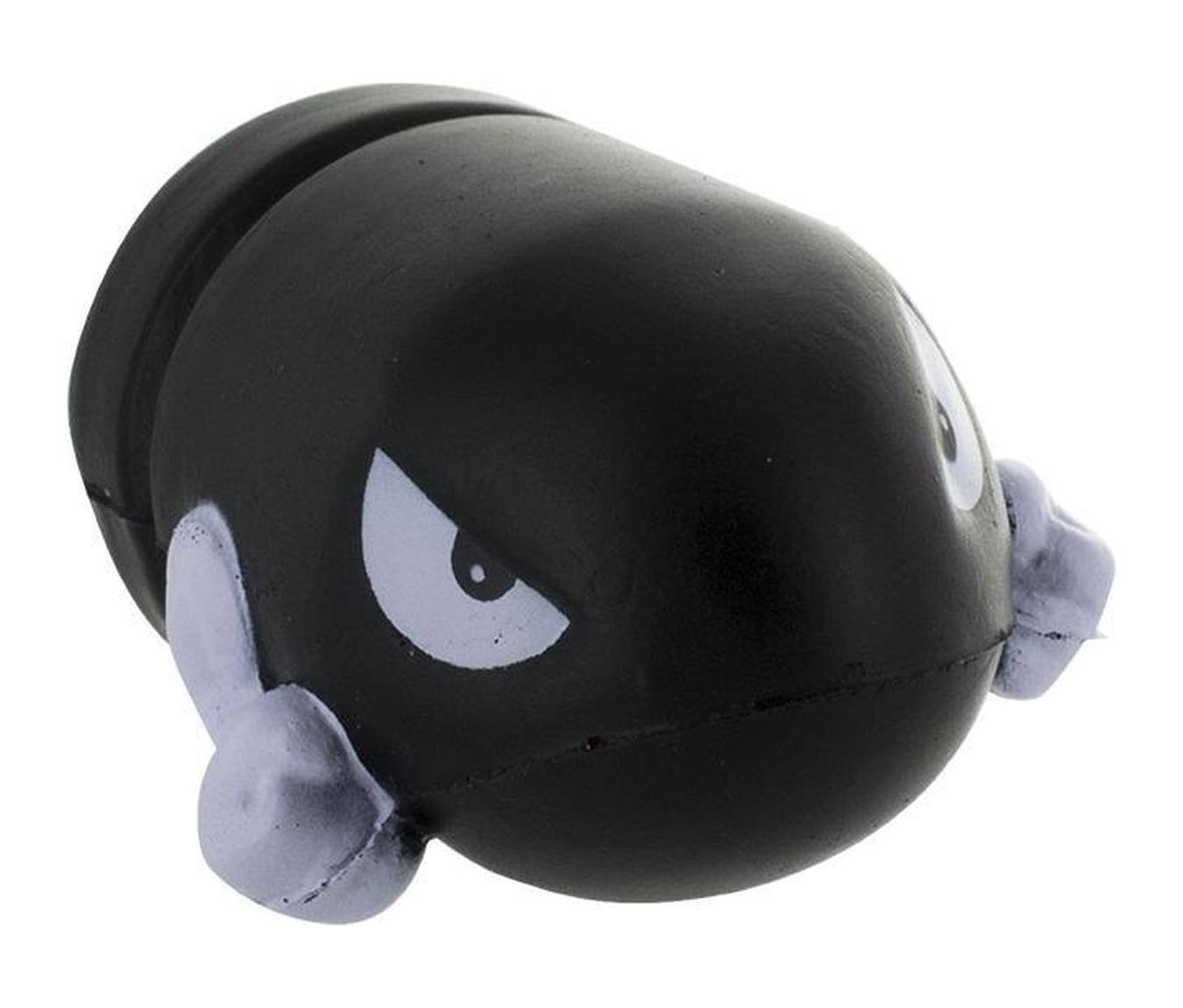Front. Jakks Pacific - Super Mario Foam Stress Ball | Bullet Bill - Black.