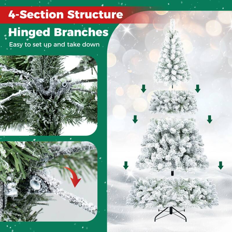 4-Section Structure  
Hinged Branches  
Easy to set up and take down