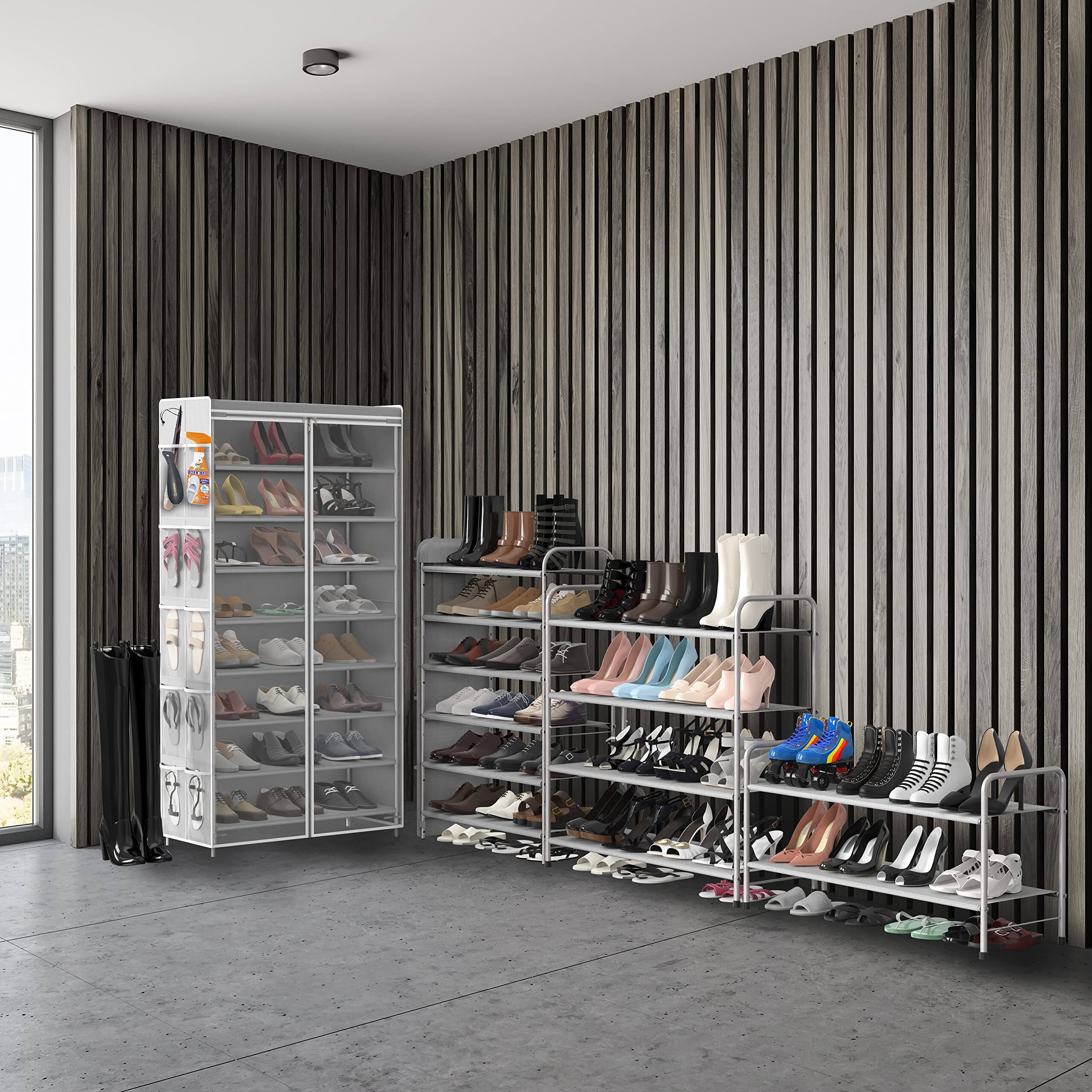 Alt View 1. Refined Abode Design - Shoe Rack Rack Tall Home Household Essential Item Solution Design - Brown.