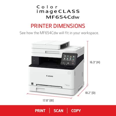 Canon imageCLASS MF654Cdw Wireless Color All In One Laser Printer Canon imageCLASS MF654Cdw Wireless Color All In One Laser Printer