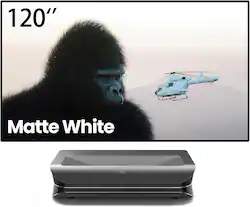 AWOL Vision - LTV-3000 Pro 4K RGB UST Laser Projector with 120" 4K/8K 1.3dB Fixed Frame Screen Bundle - Black - Front_Zoom