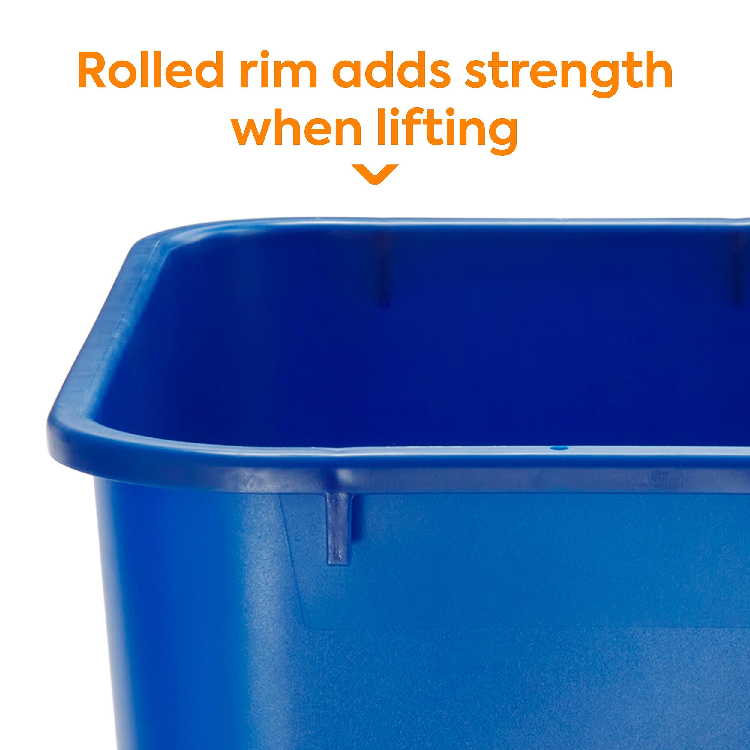 Rolled rim adds strength when lifting