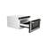 Back. ZLINE - Autograph 24 in. 1.2 cu. ft. Built-in Microwave Drawer in Stainless Steel and Champagne Bronze Helix Handle - Stainless Steel.