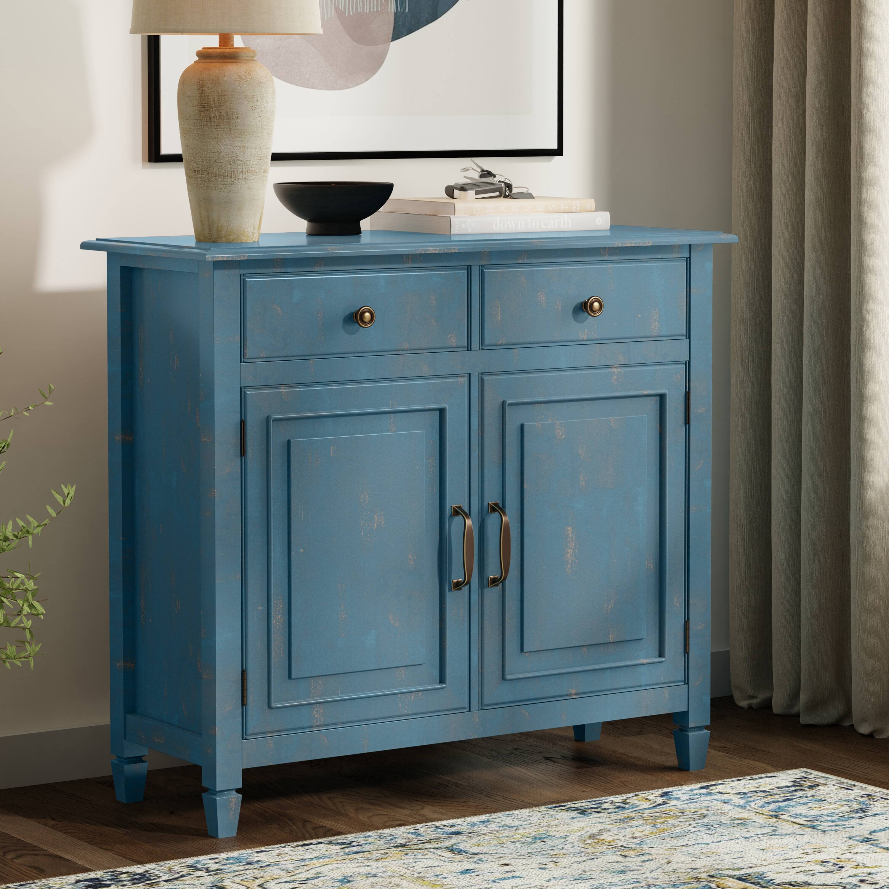 Distressed Coastal Blue