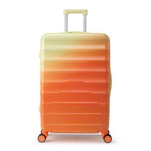 Alt View 1. Winado - 28" Carry-on Luggage Trolley PC+ABS Hardside Large Suitcase with Double Spinner Wheels & TSA Lock for Travel Business - Gradient orange.