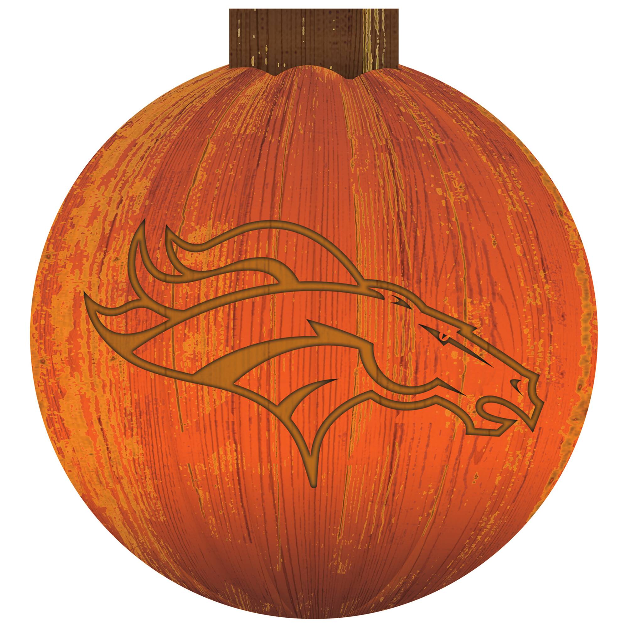 Front. Fan Creations - 12'' Pumpkin Sign - Orange.