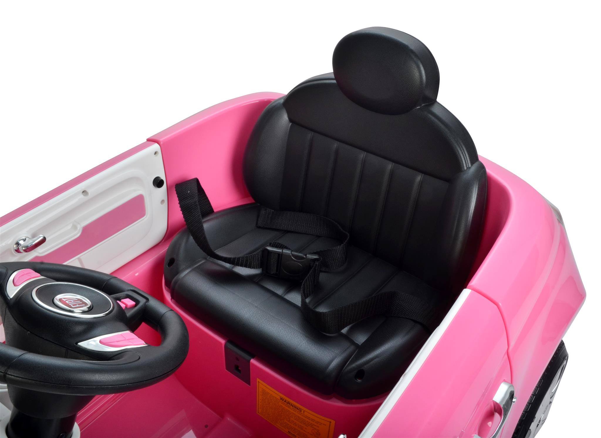Alt View 2. Best Ride On Cars - Fiat 500 12V Ride-On Car - Pink.