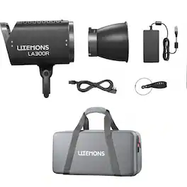 Godox - Litemons LA300R RGB LED Monolight (Black, Travel Kit With Bag)