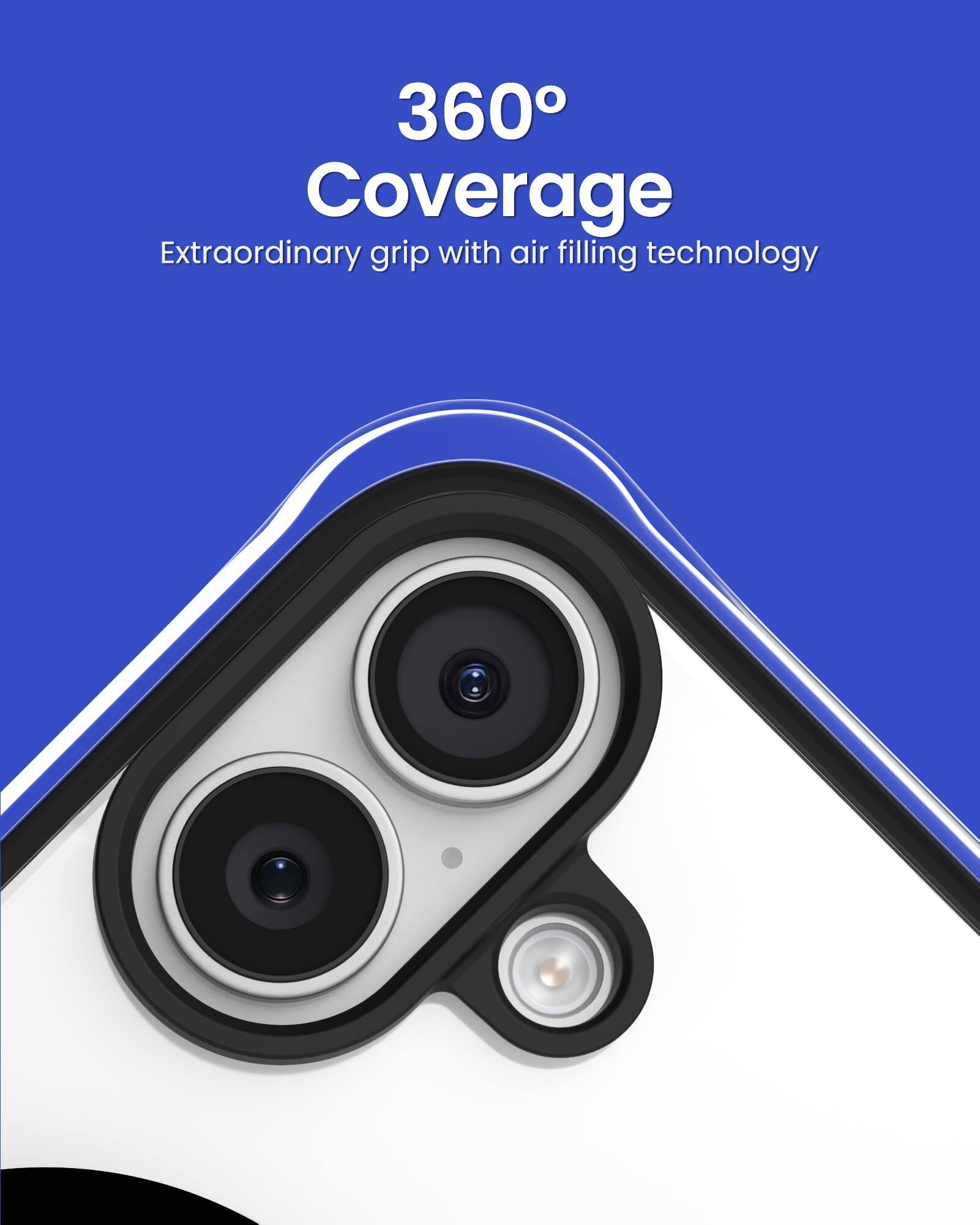 360° Coverage  
Extraordinary grip with air filling technology