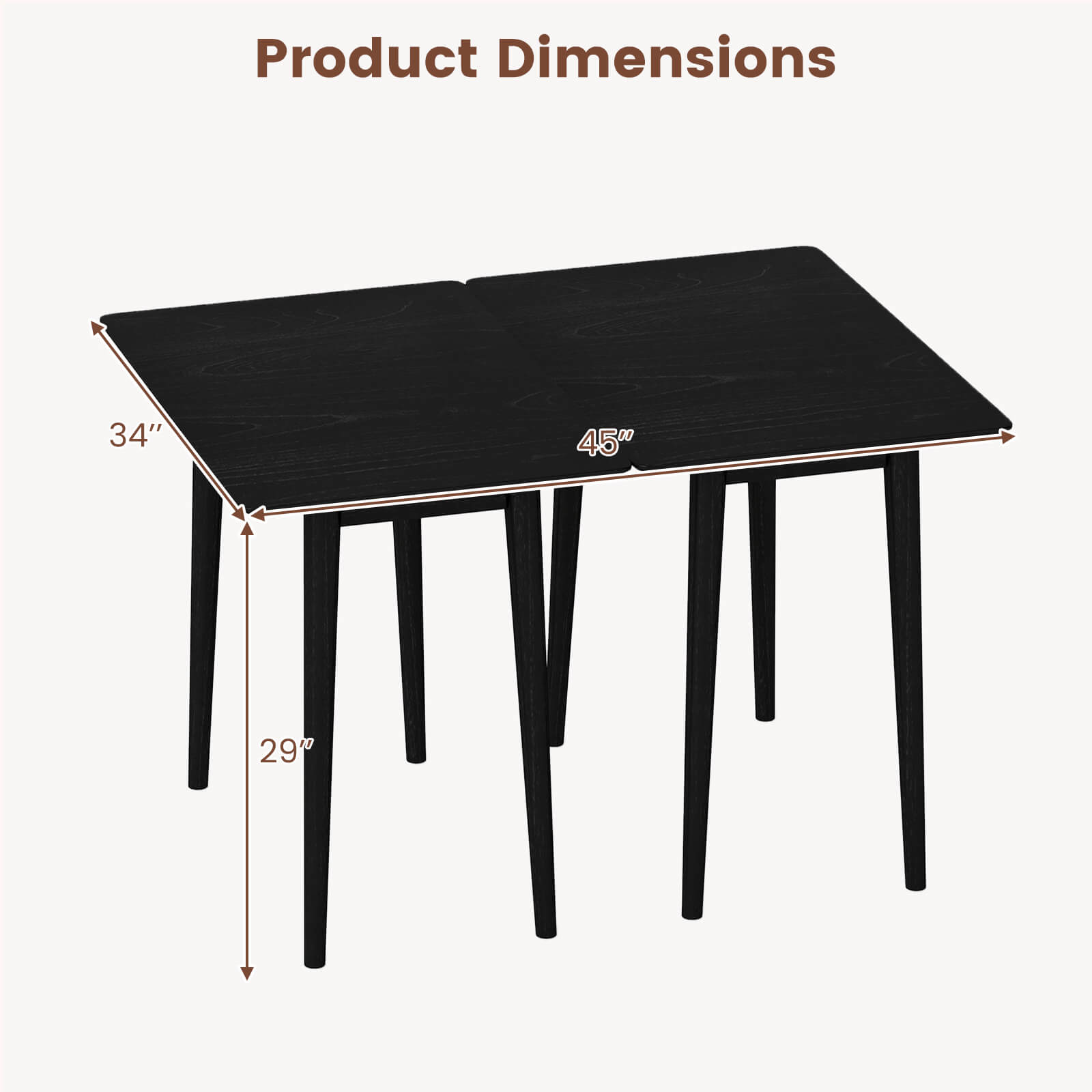 Product Dimensions: 34" x 45" x 29"