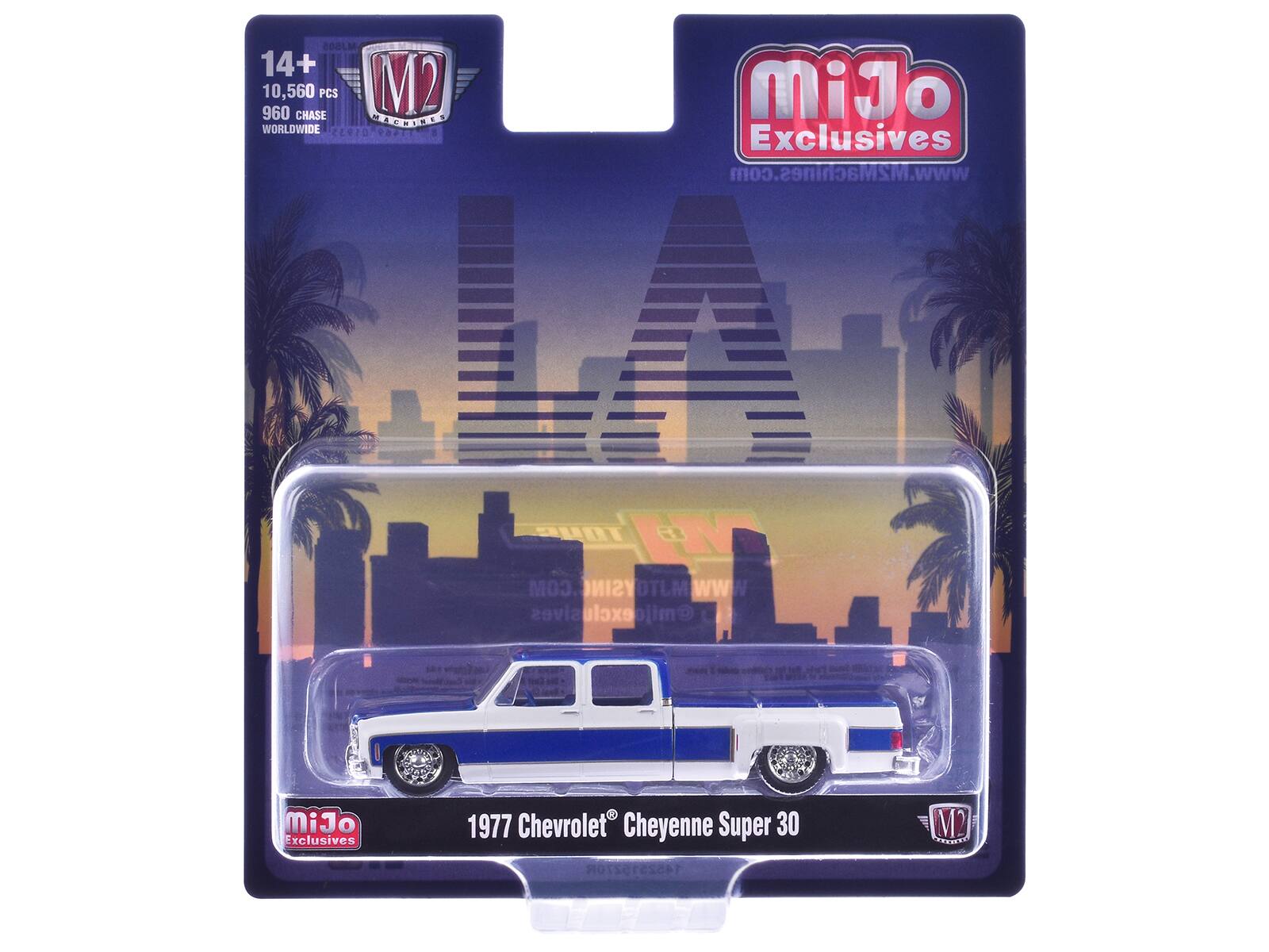 MJ505  
14+  
960 CHASE  
10,560 PCS  
M2  
CHASE ACON WORLDWIDE  
01913 POPTT  
1 MiJo Exclusives  
www.M2Machines.com  
TOUC  
WWW.MJTOYSINC.COM  
@mijoexclusives  
LE  
MiJo Exclusives  
1977 Chevrolet Cheyenne Super 30  
1452519Z70R  
M2  
DE
