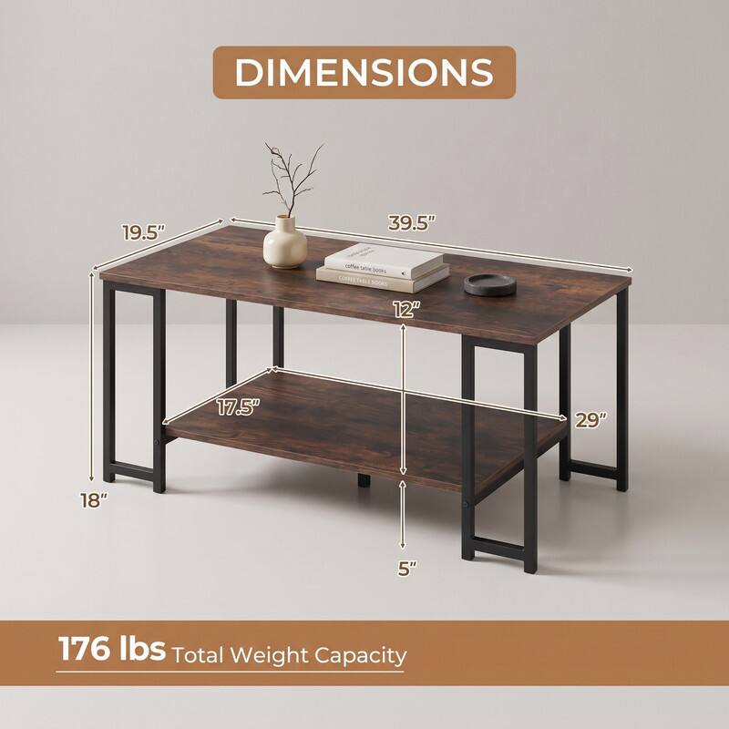 DIMENSIONS
19.5"
39.5"
12"
17.5"
29"
18"
5"
176 lbs Total Weight Capacity